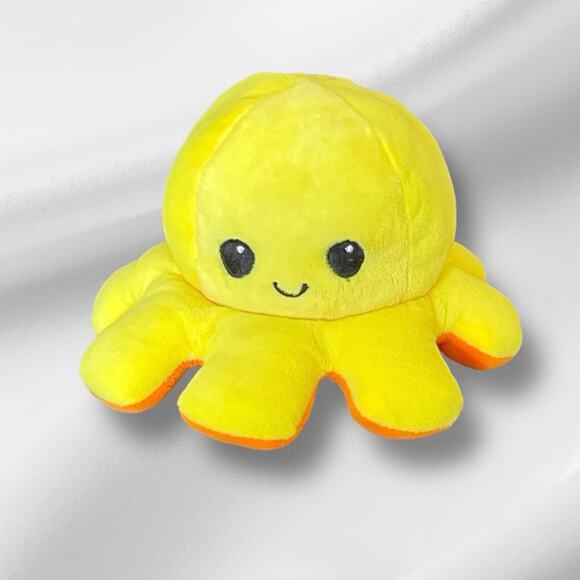 Happy Sad Reversible Octopus Plush Toy - Picture 1 of 3